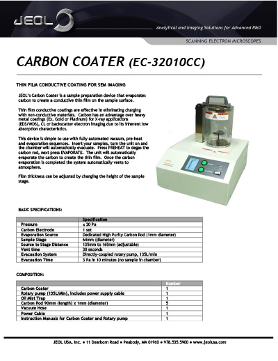 Carbon Coater (EC-32010CC)